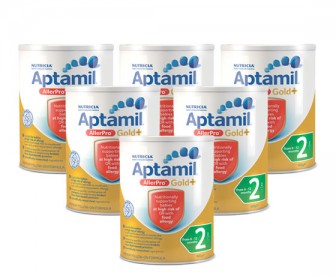 【新西兰直邮包邮】Aptamil 爱他美 金装Allerpro深度水解配方奶粉2段 6罐/箱（适合6-12个月婴儿）